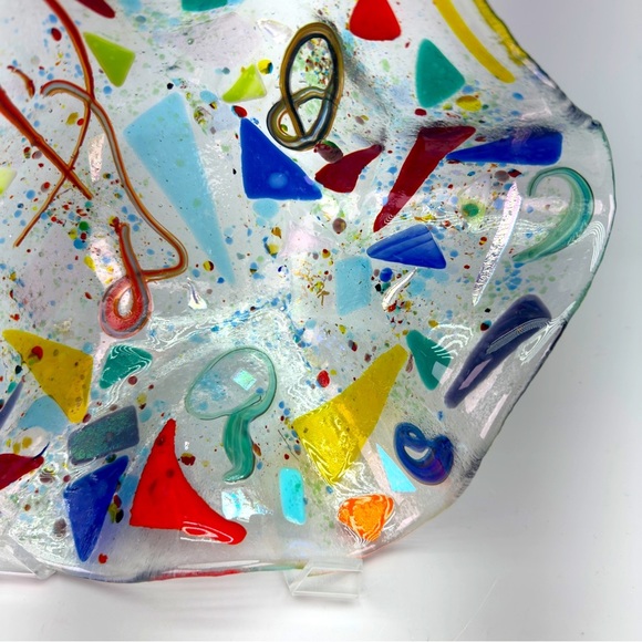 Handblown Studio Art Fused Glass Bowl - Picture 8 of 9